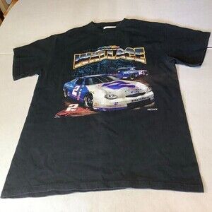 Vintage Chase Authentics Nutmeg Rusty Wallace T-Shirt Size XL Black